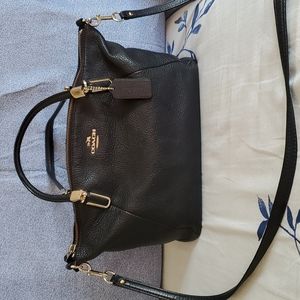 Coach Kelsey Satchel with bag shaper